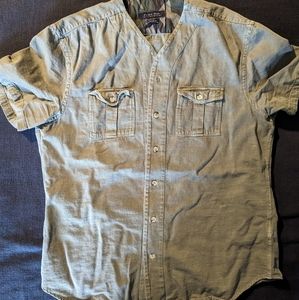 Zara Collar less shirt men's L
